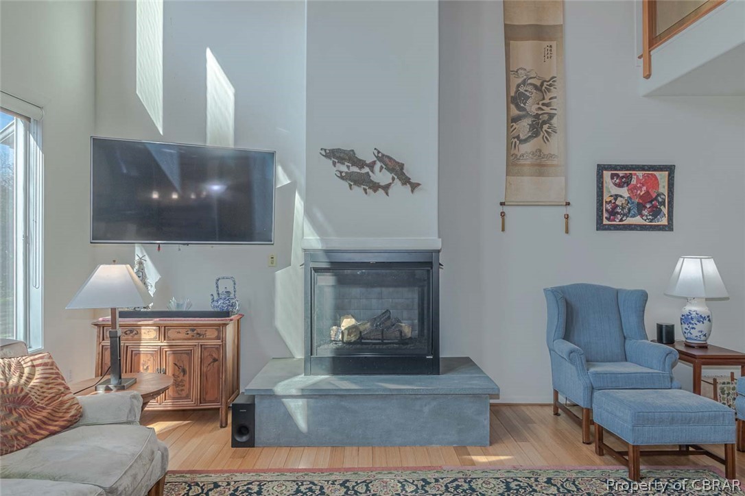 364 Captains Way Reedville, VA 22539 - Photo 21 of 50 Gas Fireplace with Pennsylvania Blue Stone Raised Hearth