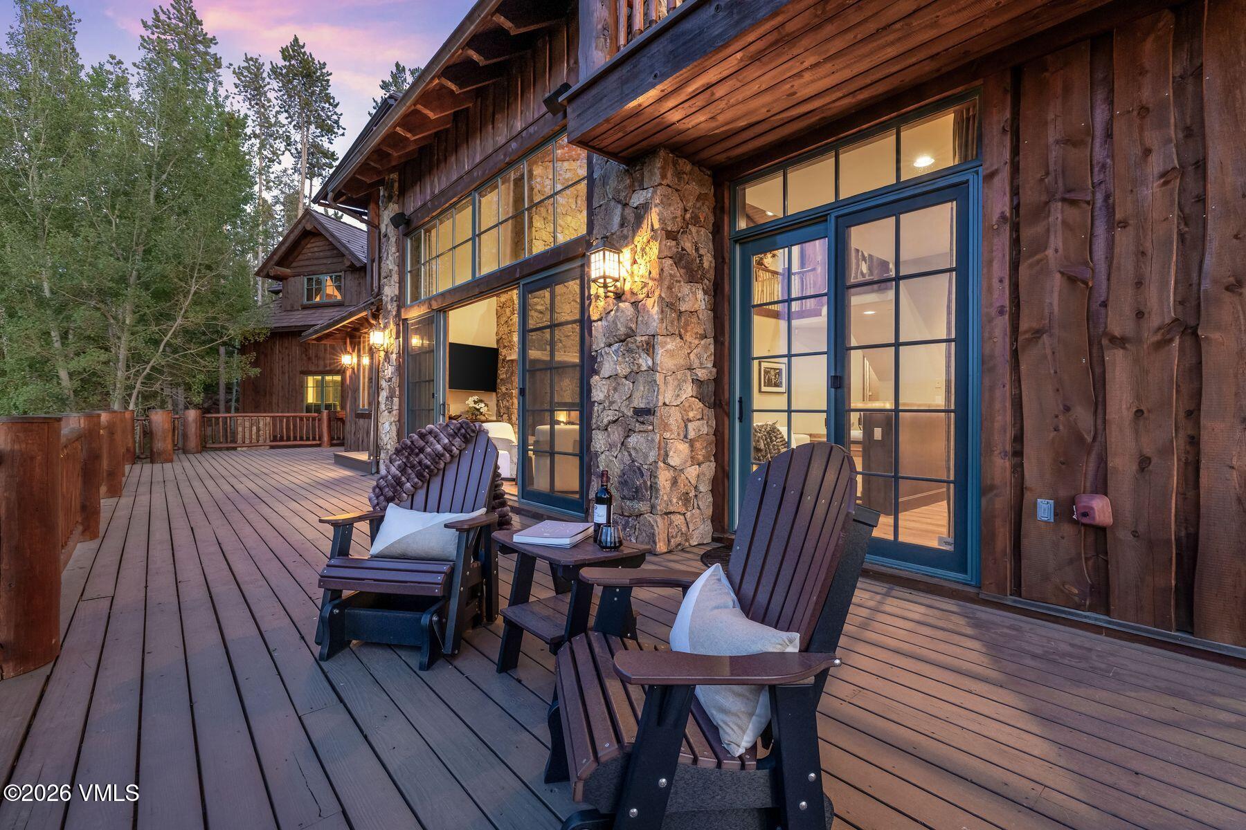 317 Elk Woods Road Edwards, CO 81632 - Photo 48 of 56 Twilight Deck