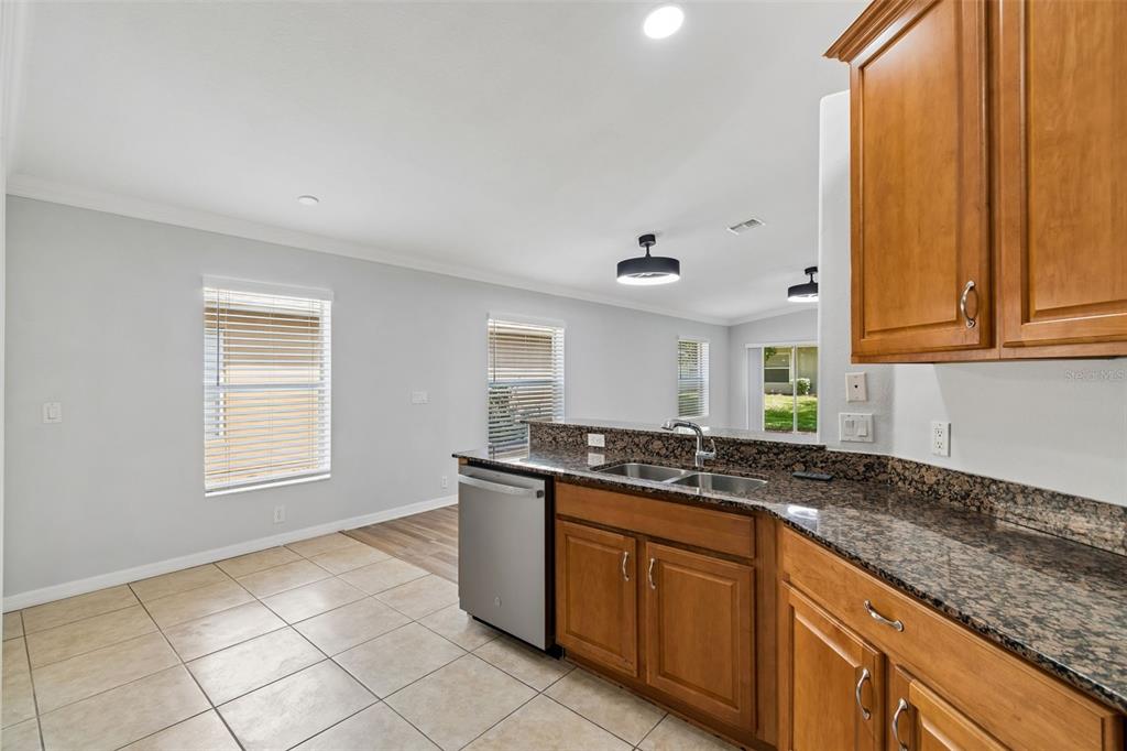 18630 Rolling Hills Loop Hudson, FL 34667 - Photo 23 of 64 a kitchen with granite countertop a sink and cabinets