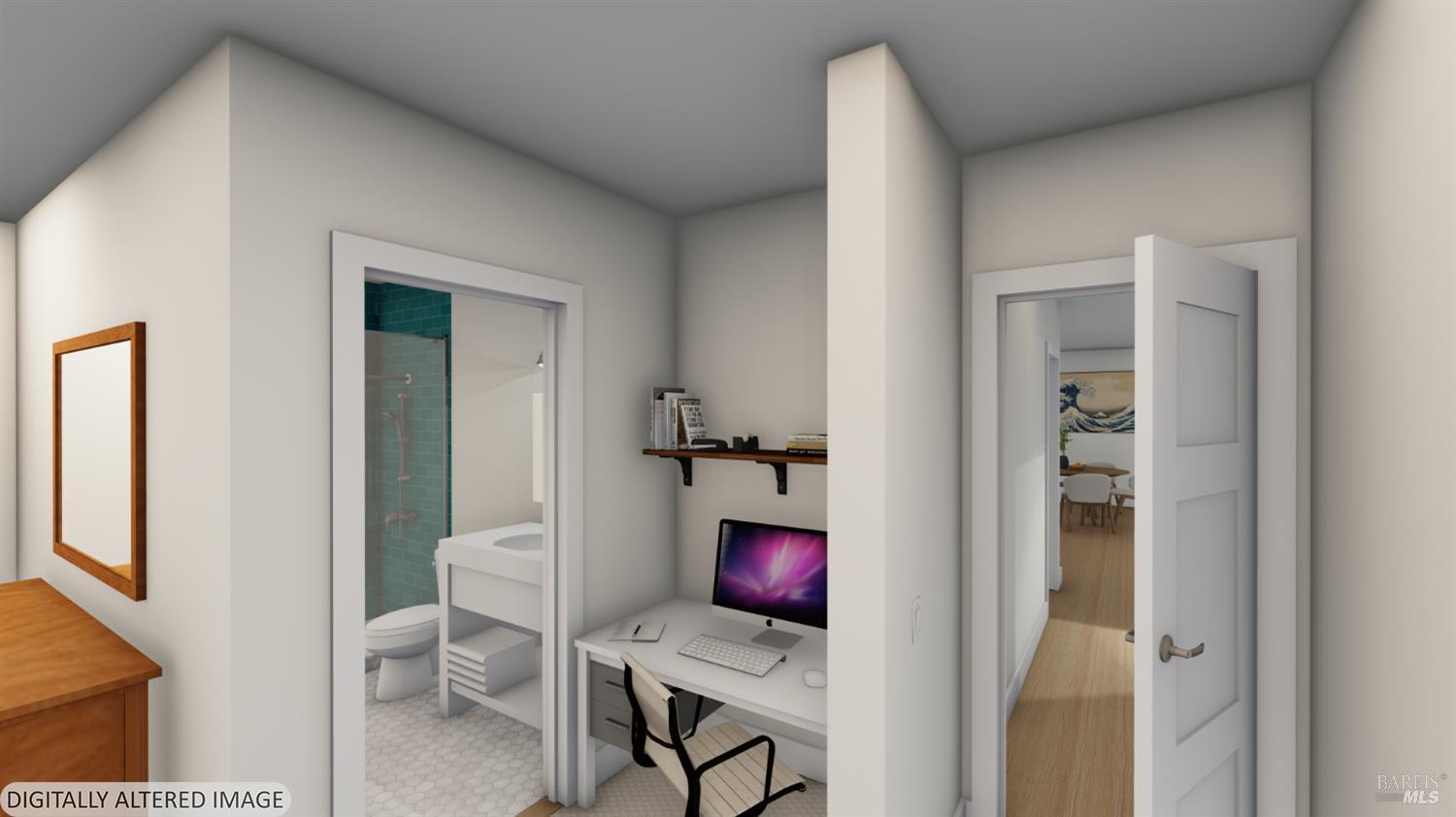 573 Wagnon Road Sebastopol, CA 95472 - Photo 66 of 69 Rendering of primary bath in ADU.