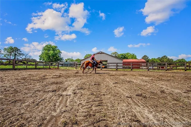 a childrens park with lots of swings and slides