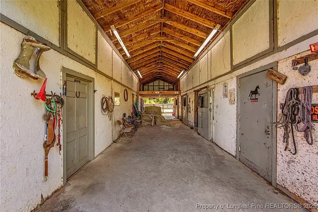 a view of a lake with a yard