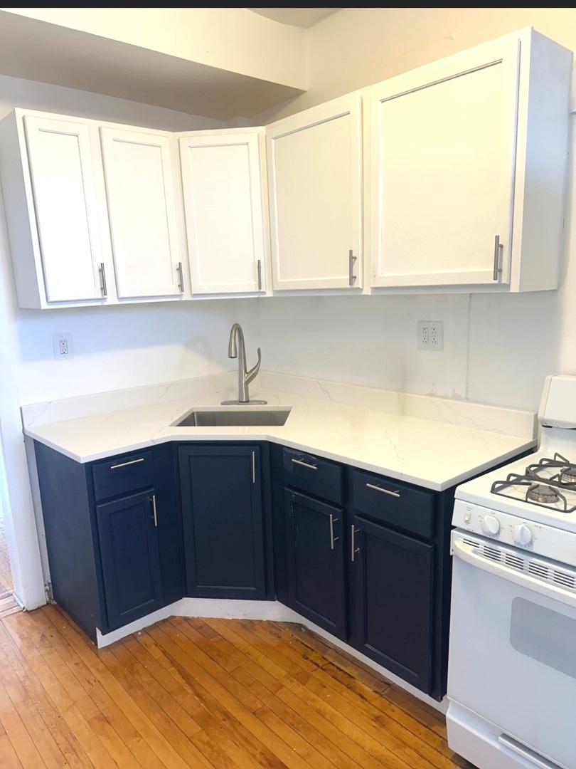 1248 North Spaulding Avenue, Unit 2 Chicago, IL 60651 - Photo 2 of 12 a kitchen with a sink and a window