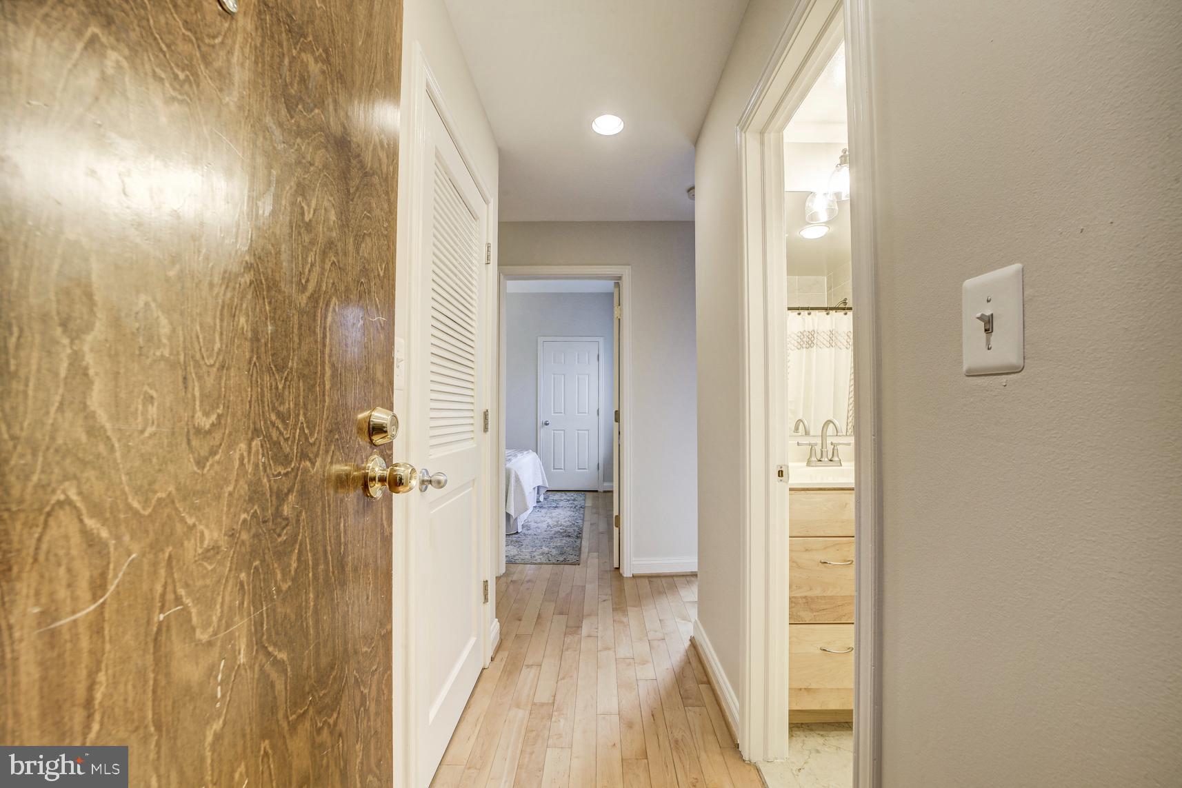 220 13th Street Southeast, Unit 24 Washington, DC 20003 - Photo 23 of 27 a view of a bathroom from a hallway