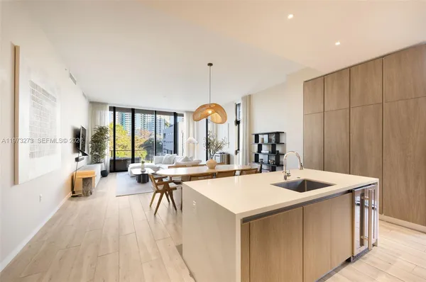 a room with lots of counter space