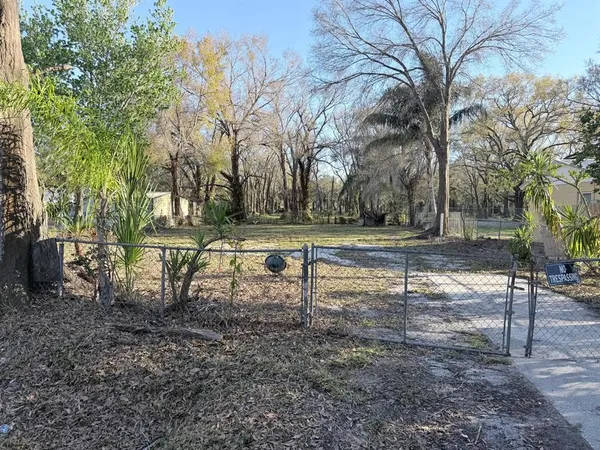 a view of backyard with green space