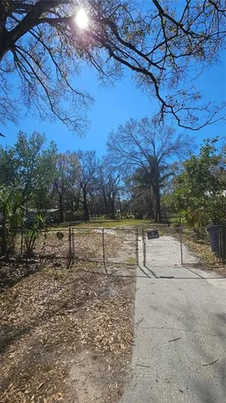 a view of three outdoor space