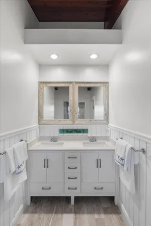 a view of a lake and mountain