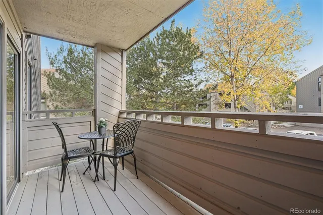 a view of balcony with a window