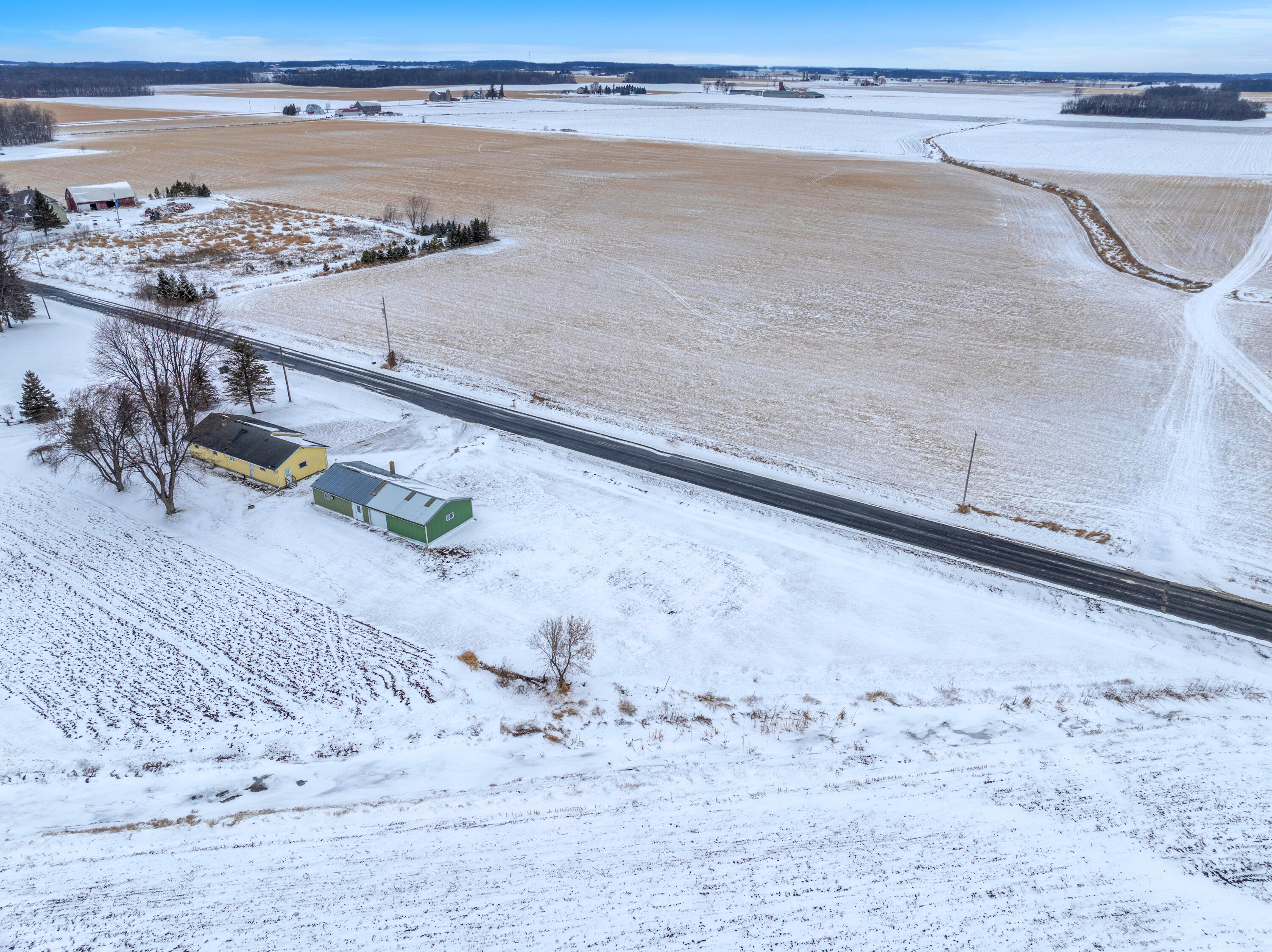 W3121 Faro Springs Road Hilbert, WI 54129 - Photo 25 of 34 Backyard Aerial 1-1