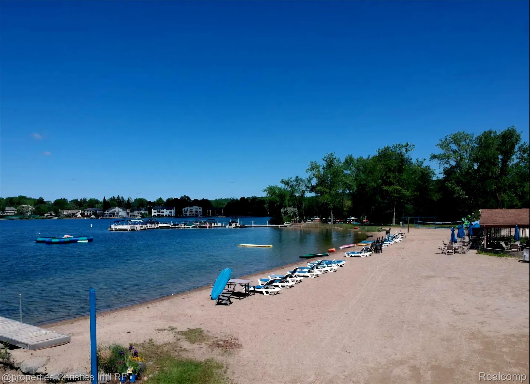 1830 Lone Pine Road Bloomfield Hills, MI 48302 - Photo 48 of 49 Expansive sandy beach with a private dock