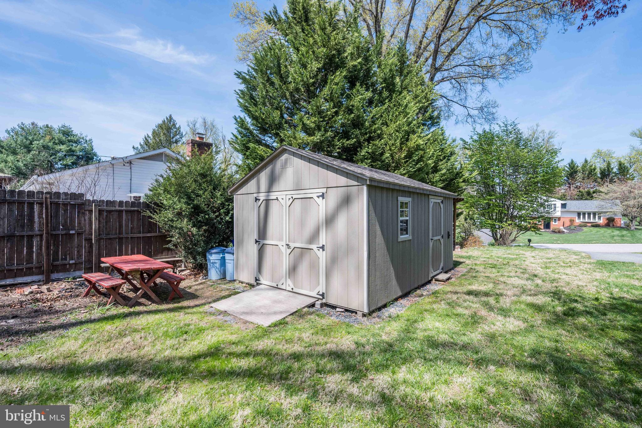 9221 Spring Valley Road Ellicott City, MD 21043 - Photo 46 of 47 a view of a backyard with small cabin