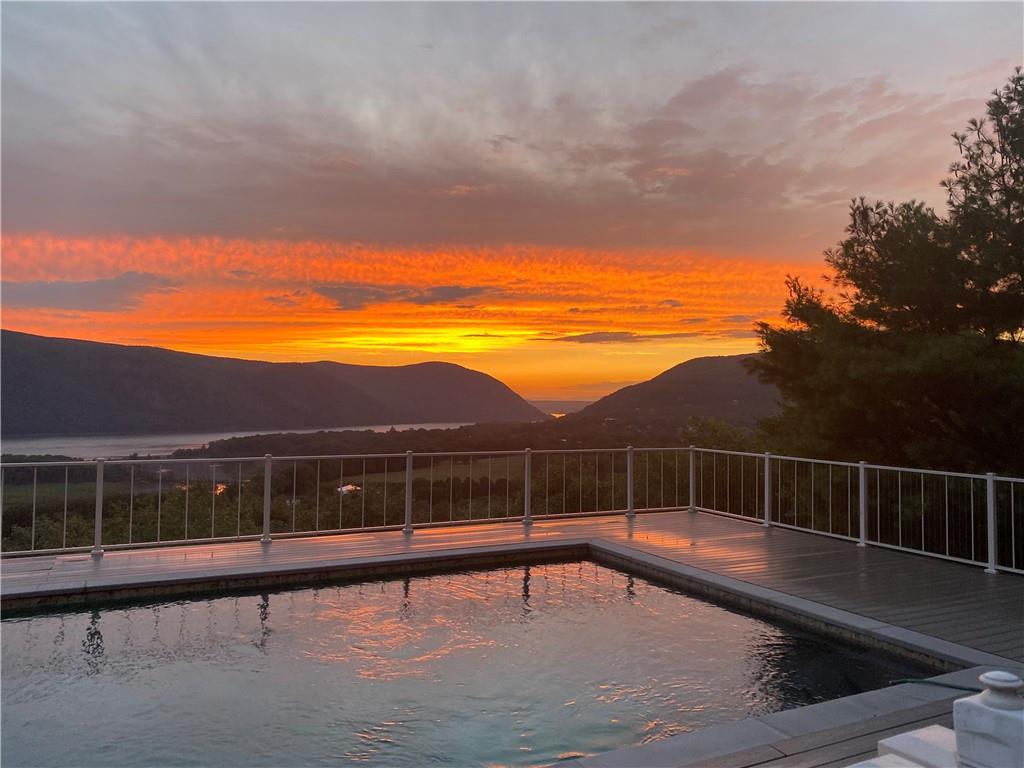 26-30 Beverly Warren Road Garrison, NY 10524 - Photo 1 of 1 Sunset Over Pool