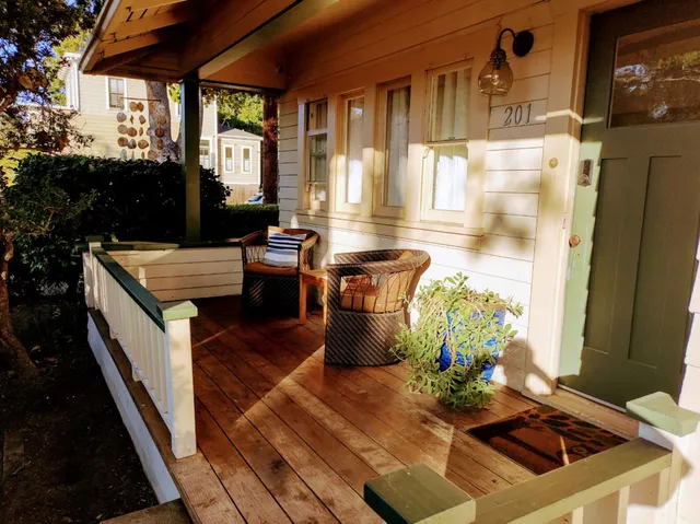 a outdoor space with furniture