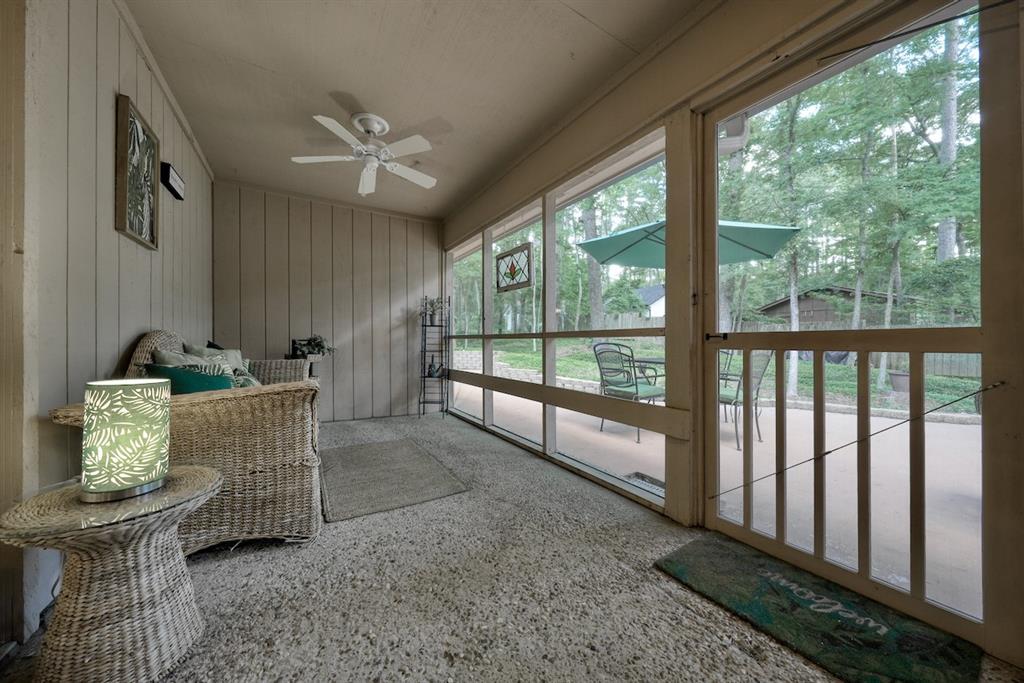 1649 Morningside Trail Hideaway, TX 75771 - Photo 17 of 40 a dining room with furniture and a floor to ceiling window