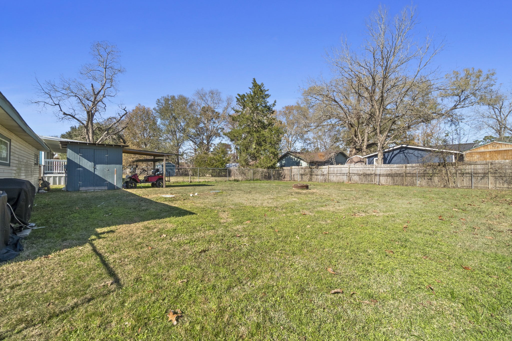 192 Miller Road Livingston, TX 77351 - Photo 32 of 36 a view of back yard of the house