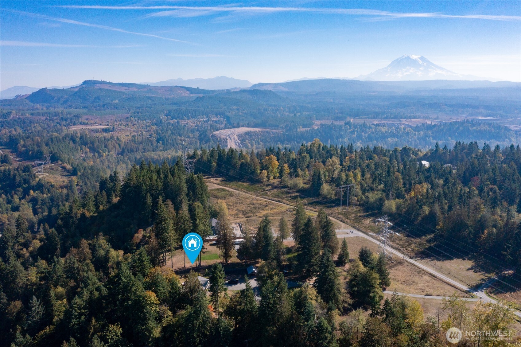 16115 243rd Street East Graham, WA 98338 - Photo 38 of 38 a view of a street with a mountain in the background