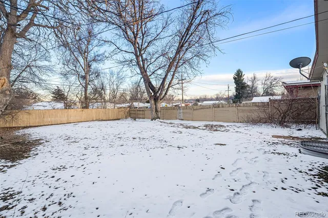 a view of empty space and covered with snow