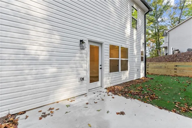 a view of a entryway door front of house