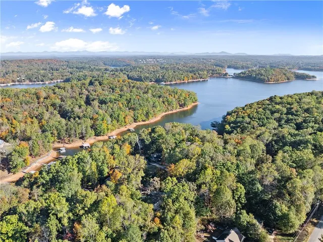 a view of a city and lake view