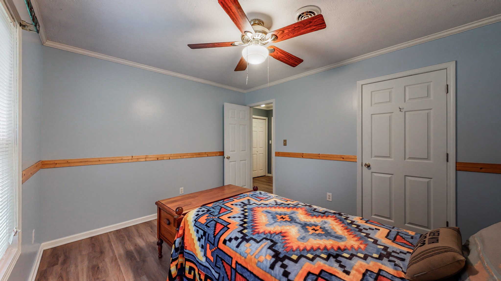 1243 White Road Bon Aqua, TN 37025 - Photo 16 of 42 a bedroom with bed and wooden floor