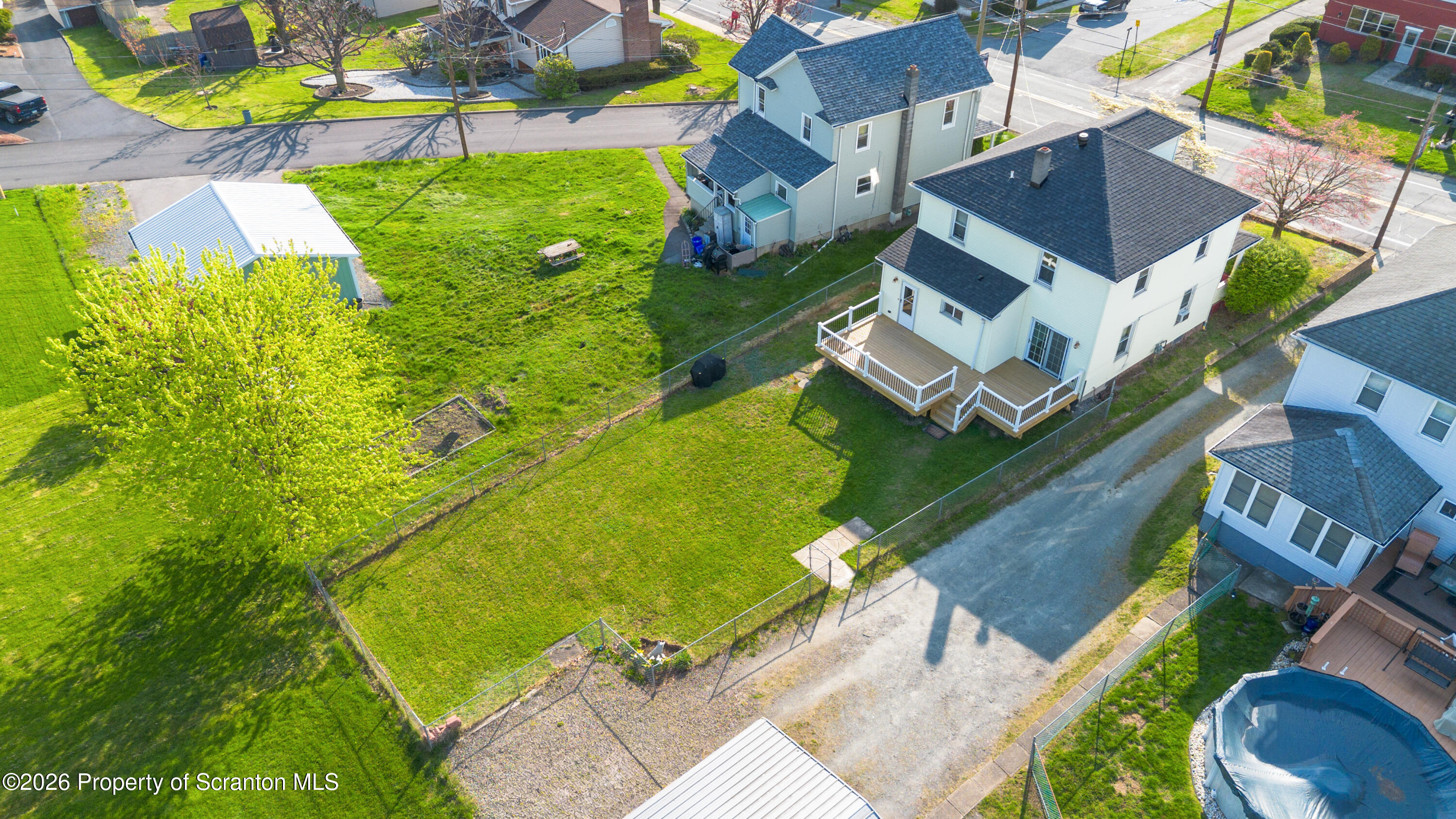 435 Foote Avenue Duryea, PA 18642 - Photo 45 of 51 an aerial view of a house with a garden