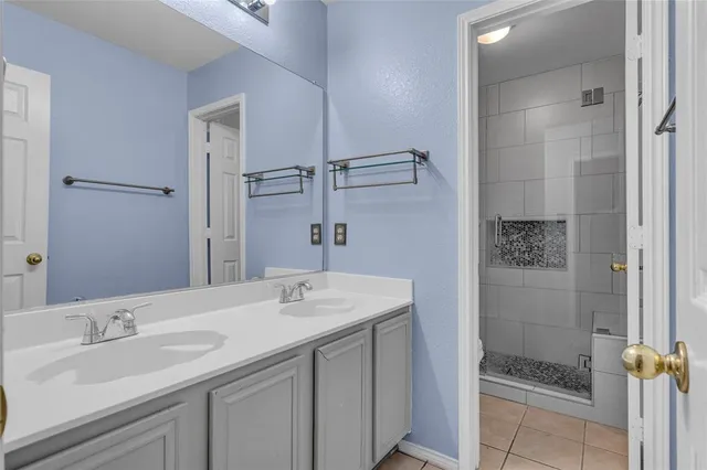 a view of a room with a window