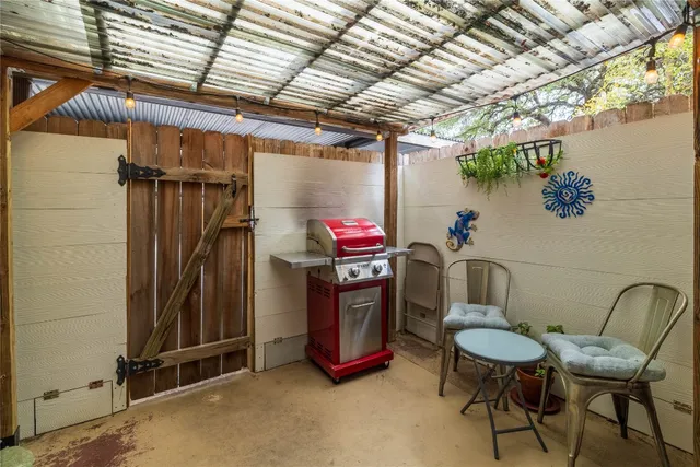 a outdoor space with garden