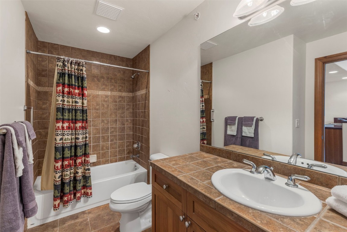 34 Highfield Trail, Unit 209 Breckenridge, CO 80424 - Photo 14 of 24 a bathroom with a sink toilet and shower