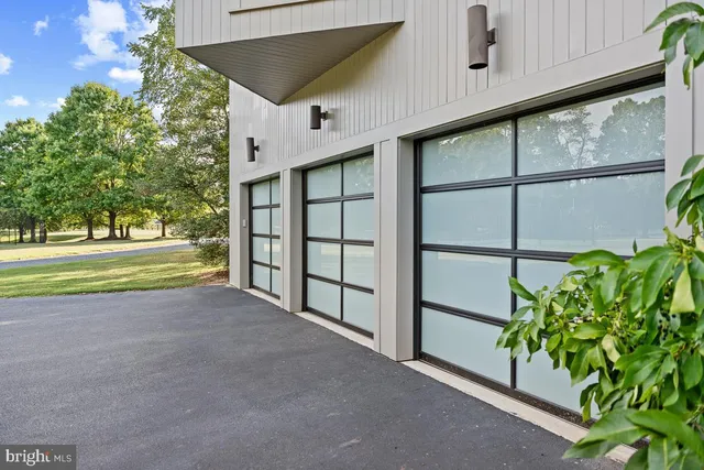 a view of a lake with houses in the back