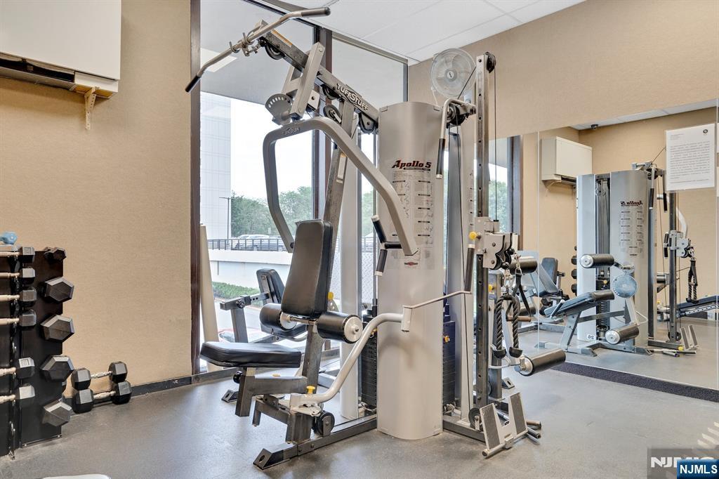 5 Horizon Road, Unit 2909 Fort Lee, NJ 07024 - Photo 22 of 29 a view of a room with gym equipment