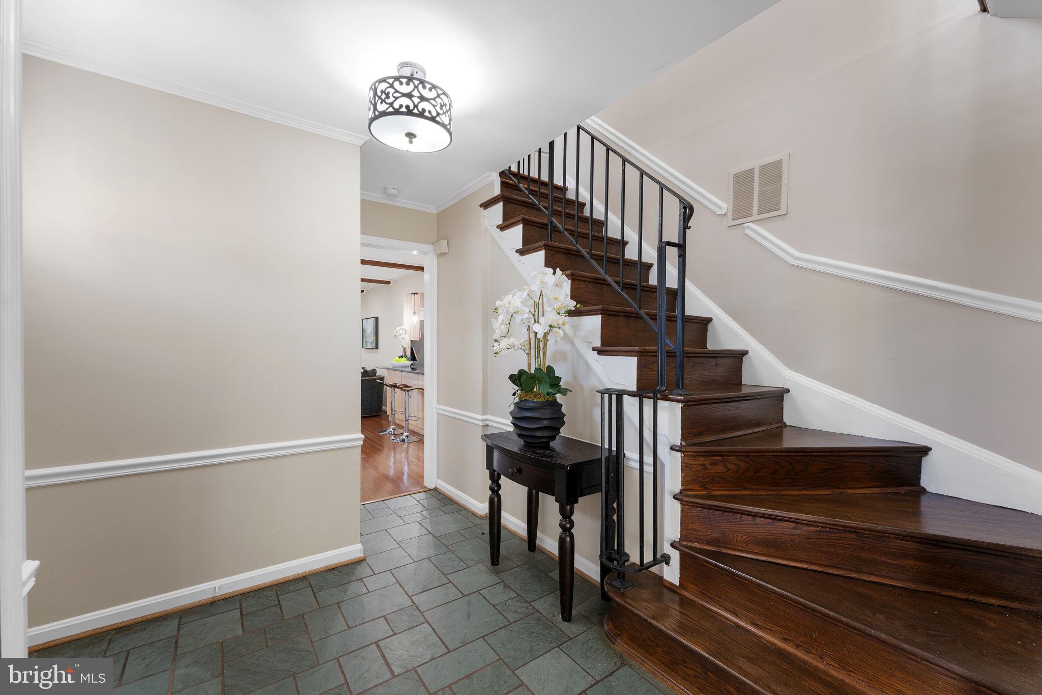 6140 Ramshorn Drive McLean, VA 22101 - Photo 20 of 72 a view of entryway and hall with wooden floor