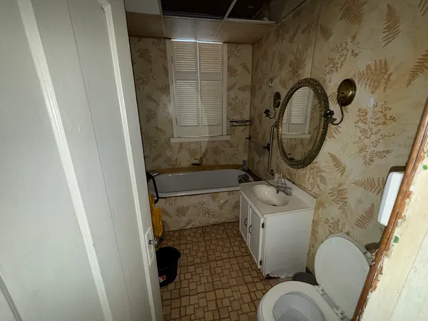 a room with storage and utility
