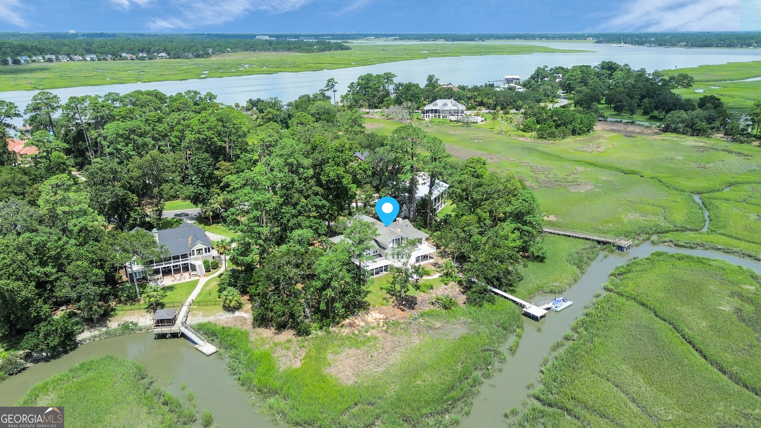 18 Modena Island Drive Savannah, GA 31411 - Photo 42 of 48 a view of a lake with a mountain