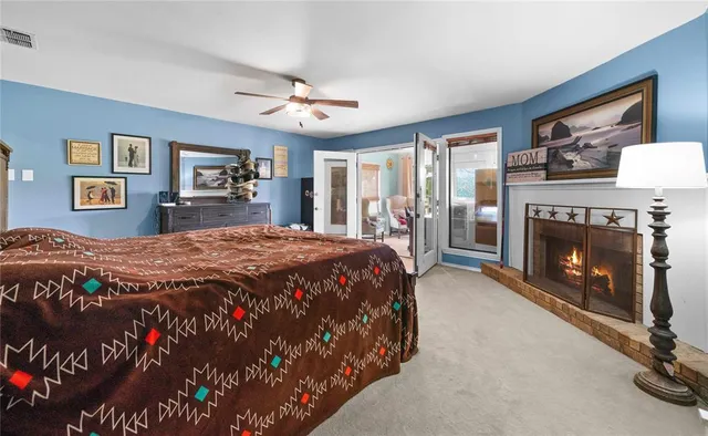 a workspace with furniture and a window