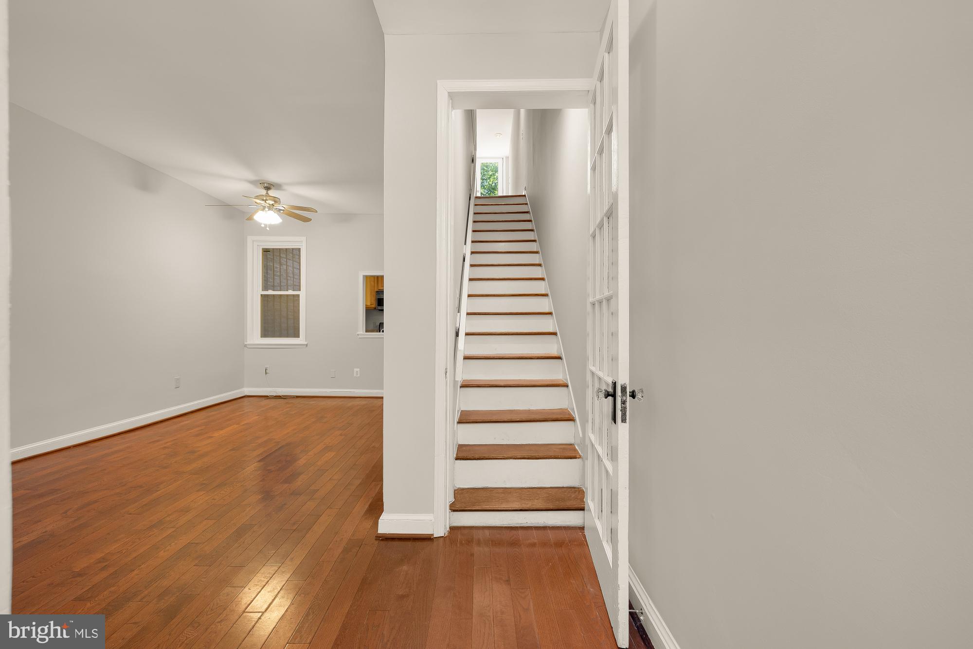 601 L Street Northeast Washington, DC 20002 - Photo 5 of 47 a view of a room with wooden floor and stairs