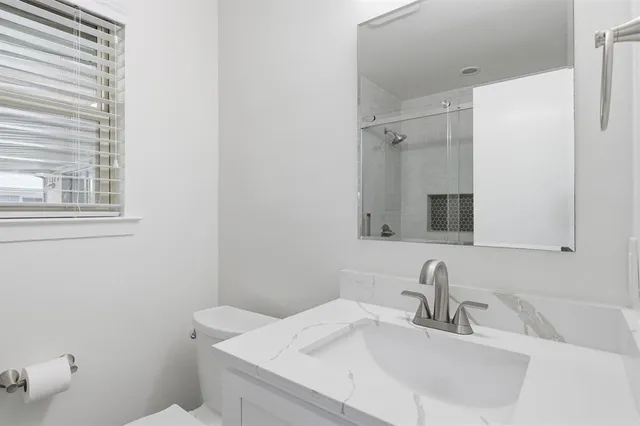 a bathroom with a sink and a toilet