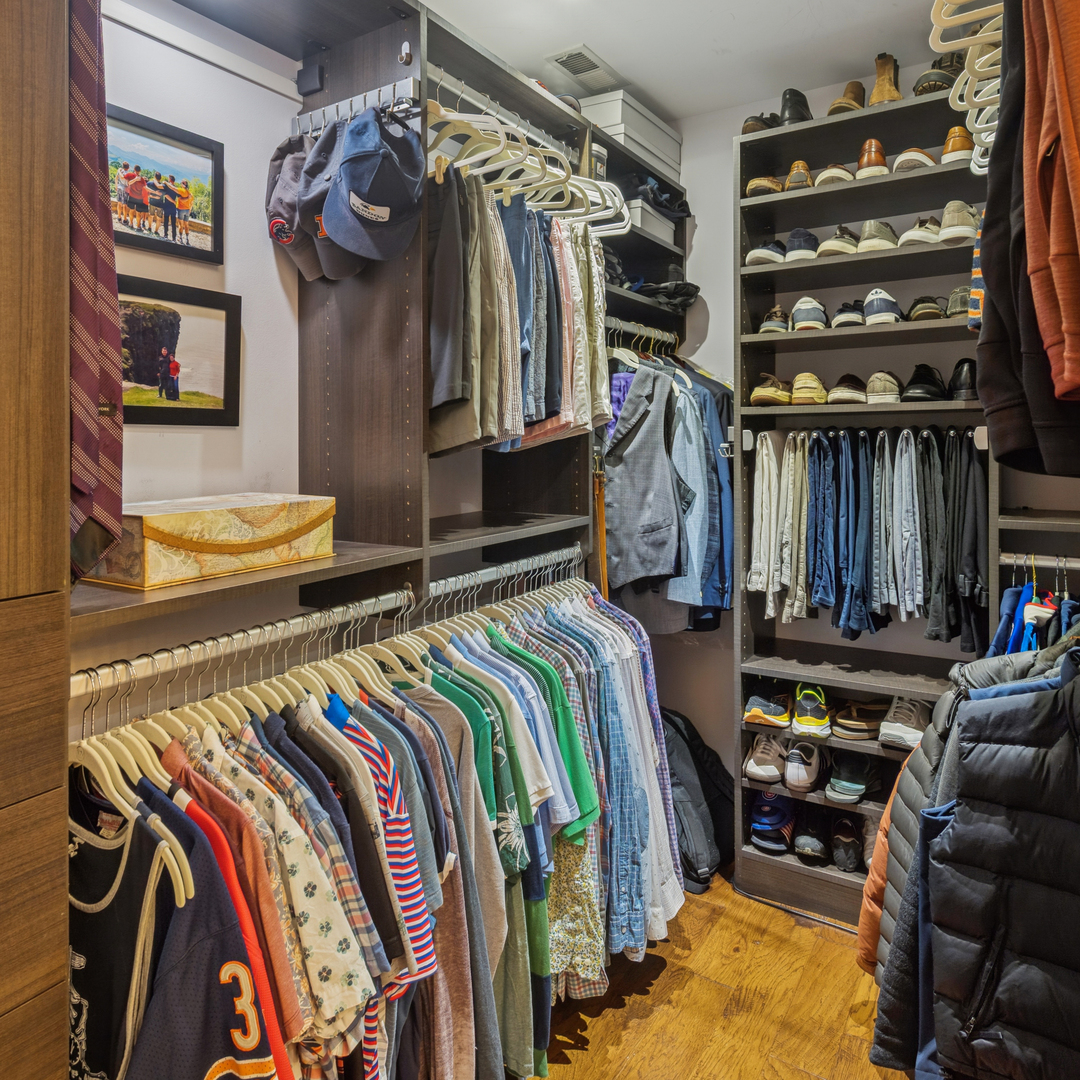 1329 North Mohawk Street, Unit 1 Chicago, IL 60610 - Photo 15 of 25 a view of walk in closet with clothes and shoes