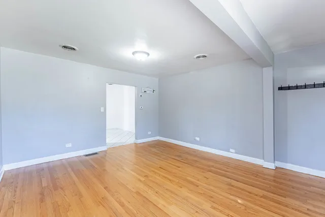 wooden floor in a room