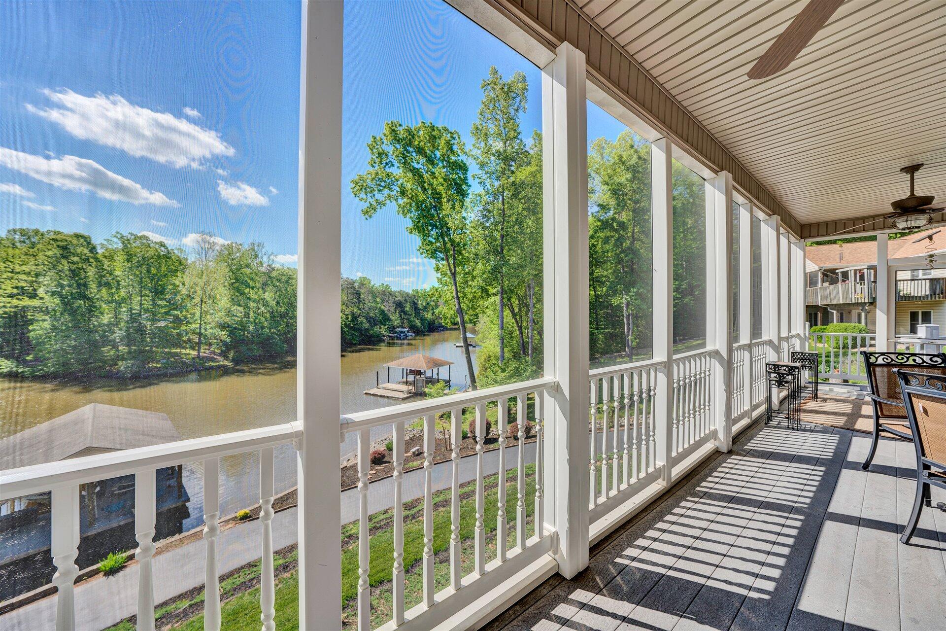 11 Cedar Bay Road Union Hall, VA 24176 - Photo 21 of 60 a view of a two chairs with table in balcony