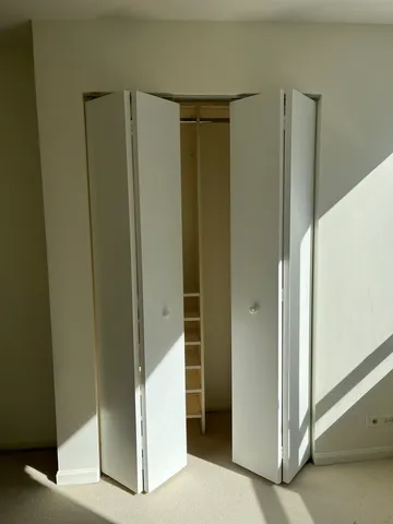 a view of closet area