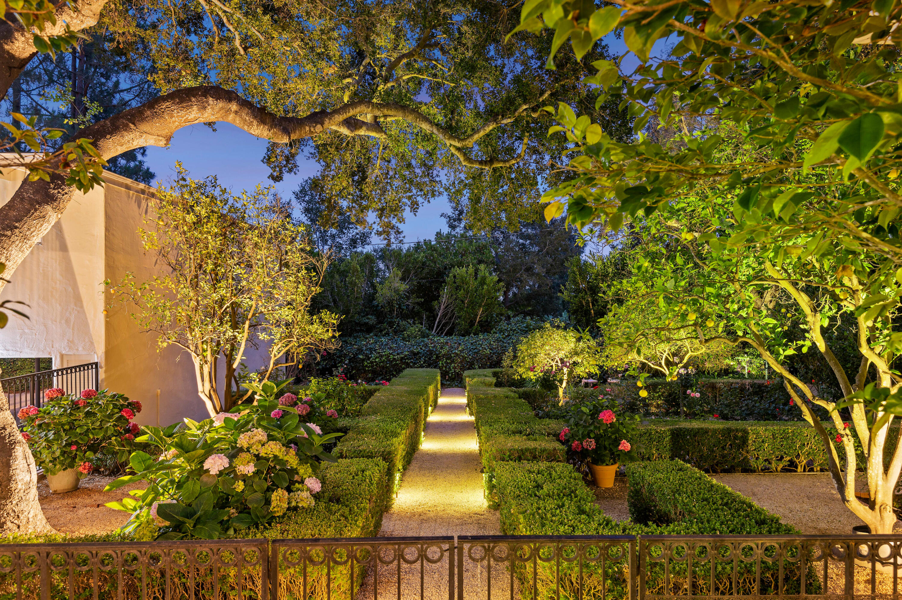 1944 East Valley Road Montecito, CA 93108 - Photo 33 of 50 14 - Rose Garden (Twilight)