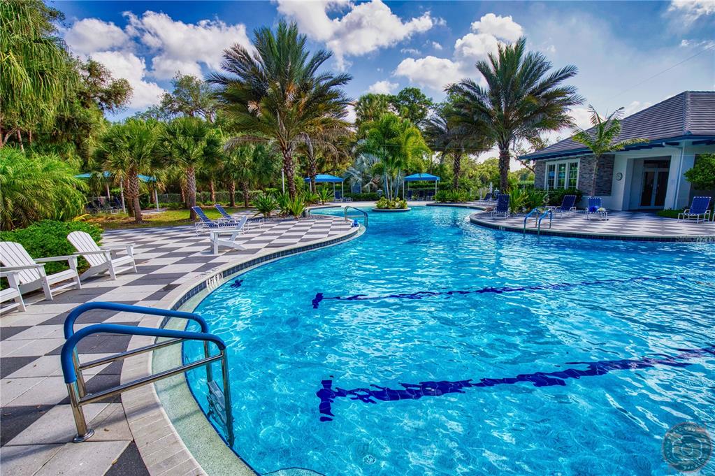 Undisclosed Address Venice, FL 34293 - Photo 38 of 45 a view of a backyard with palm trees