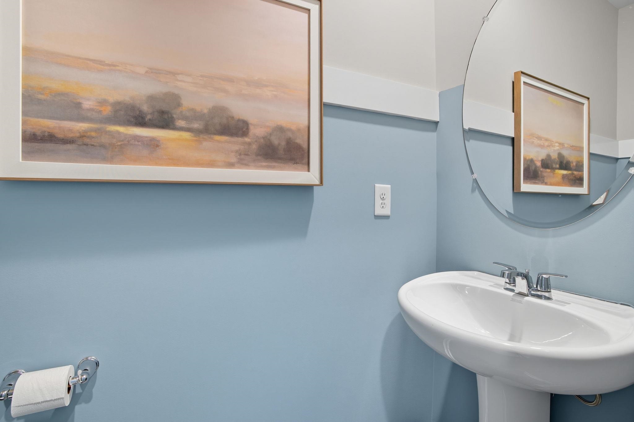113 Meadow Ridge Way Staunton, VA 24401 - Photo 14 of 30 a bathroom with a sink and mirror
