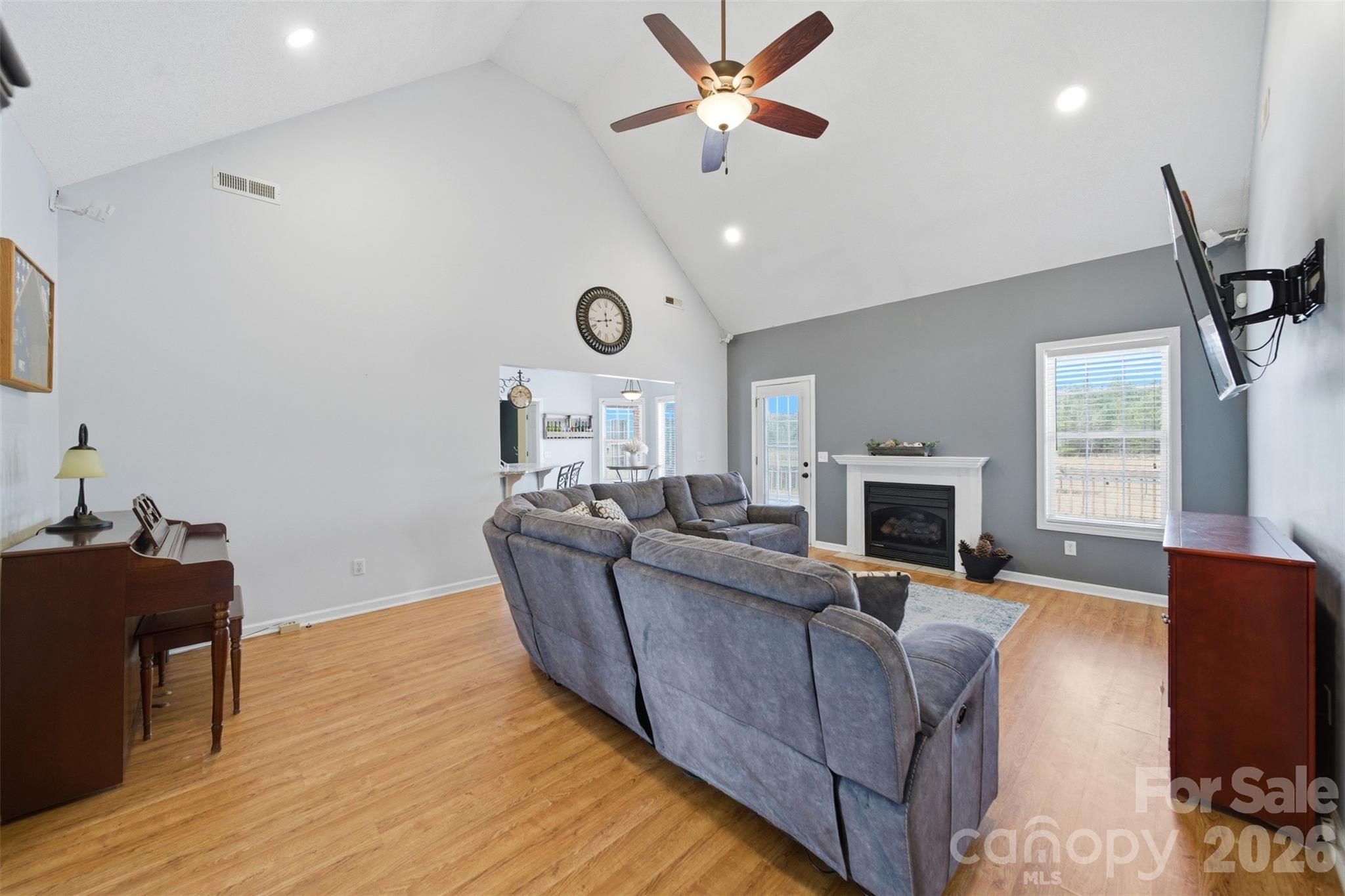 2535 Citrus Lane Sumter, SC 29153 - Photo 8 of 47 a living room with furniture and a fireplace