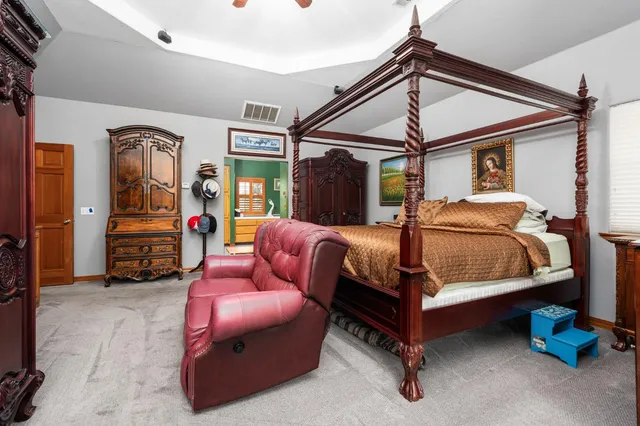 a view of outdoor space with seating area and trees