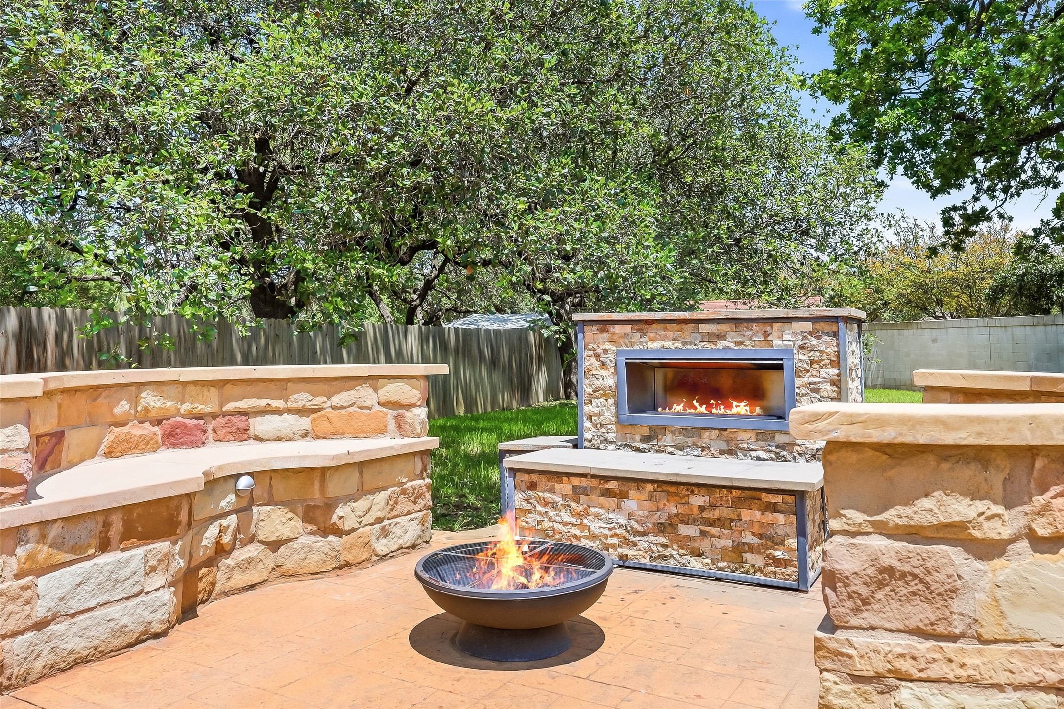4400 Chickasaw Court Austin, TX 78749 - Photo 30 of 36 Outdoor firepit and seating