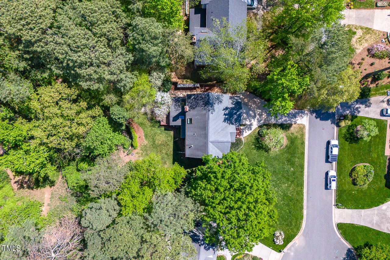 2520 Harptree Court Raleigh, NC 27613 - Photo 3 of 69 an aerial view of a house with a yard and garden