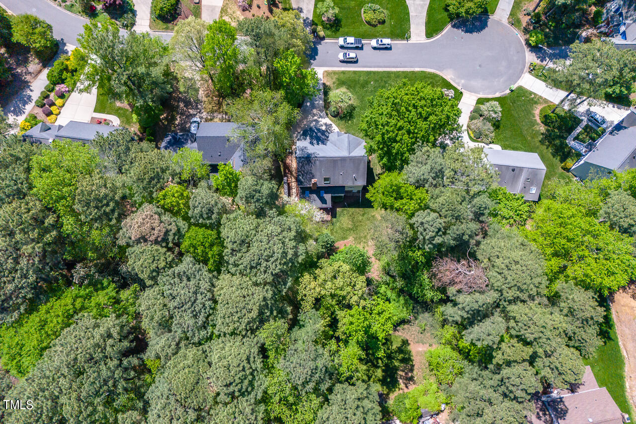 2520 Harptree Court Raleigh, NC 27613 - Photo 63 of 69 an aerial view of house with yard