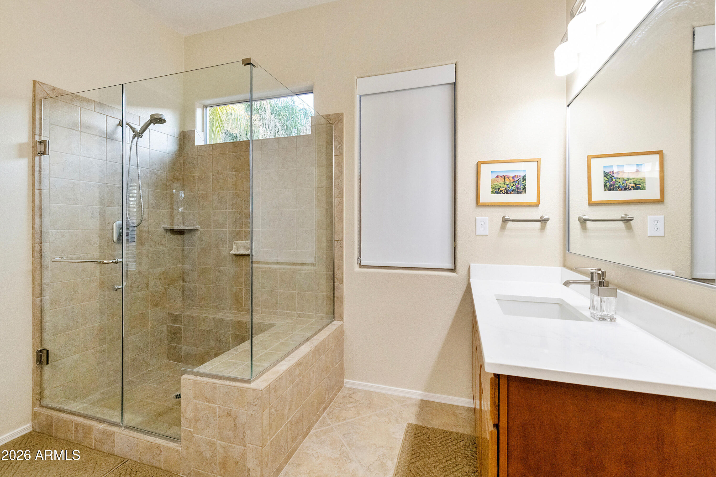 5291 South Sugarberry Court Gilbert, AZ 85298 - Photo 28 of 67 a bathroom with a shower and a sink